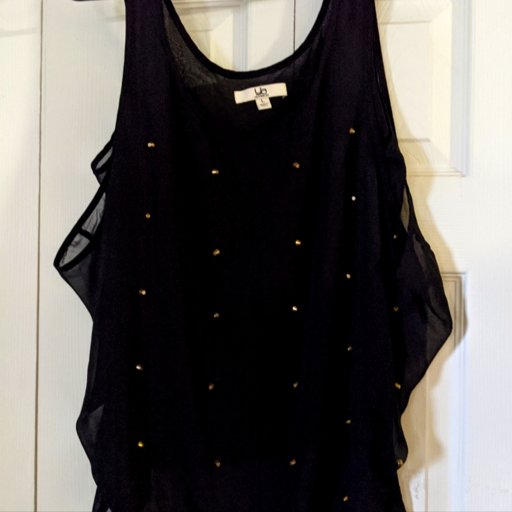 Black Studded Tank Top